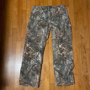REALTREE BRAND CAMOUFLAGE FLEECE LINED HUNTING PANTS
